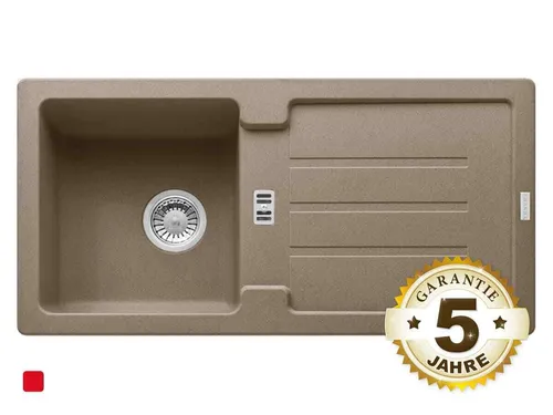 Franke Strata STG 614-86 Cashmere Granitspüle - Einbauspüle aus hochwertigem Fragranit mit DuraKleen PLUS Sanitized Oberfläche für einfache Reinigung. Ideal für Unterschränke ab 45 cm.
