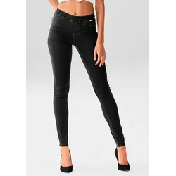 BUFFALO Jeggings für Damen, Gr. 34, schwarz - Stylische Jeggings aus bequemer Stretchqualität, figurbetont und mit praktischen Taschen. Ideal für den Casual-Look, perfekt kombinierbar!