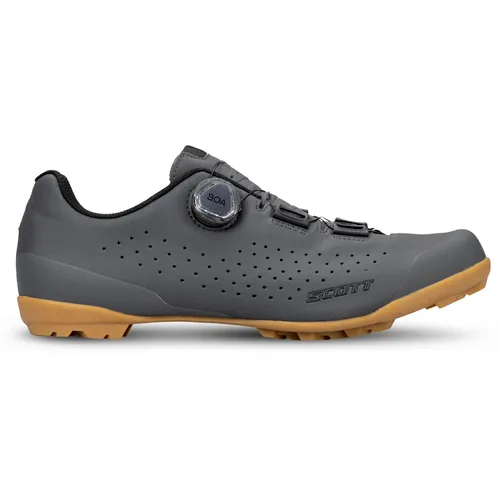 Scott Shoe Gravel Pro 41.0 - matt grey/black - Rennradschuhe für Herren & Unisex, ideal für Gravel-Abenteuer mit BOA Fit System für präzise Passform und optimalen Komfort. Perfekt für Laufen, Mountainbiken und Radfahren.
