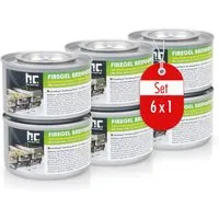 Flambiol Firegel Brennpaste zum Warmhalten von Speisen 6 x 200g