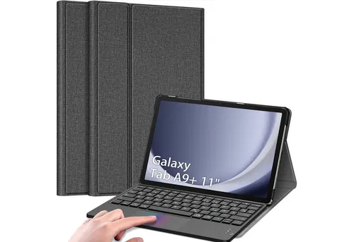 FINTIE Tastatur Hülle für Samsung Galaxy Tab A9 Plus 11 Zoll 2023 - Tastatur mit Touchpad für Samsung Galaxy Tab A9 Plus 11 Zoll 2023, abnehmbar und energieeffizient, ideal für produktives Arbeiten und Spielen.