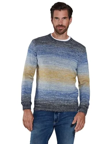engbers Herren Pullover gestreift, Mehrfarbig, Größe XXL - Stylischer Herrenpullover mit modischem Streifenmuster. Aus weicher Baumwolle für hohen Tragekomfort, ideal für vielfältige Kombinationen im Alltag.