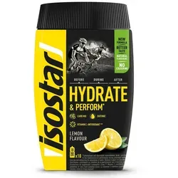 Isostar Hydrate & Perform Powder Lemon - Arzneimittel für Sportler, isotonisches Elektrolytgetränk zur Unterstützung der Ausdauerleistung mit Vitaminen und optimaler Wasseraufnahme.