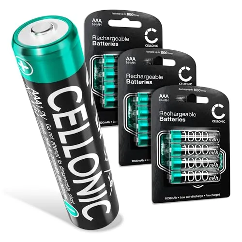 CELLONIC, Akku kompatibel mit Siemens Gigaset A400, A415, AS405, A510, AS690, C430, C530HX, CL660HX, E560, E290A (1000mAh, 1.2V) 12x Ersatzakku