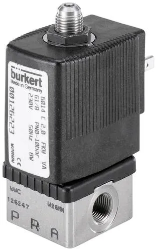 Bürkert Direktgesteuertes Ventil 126220 6014 24 V/DC Gehäusematerial Edelstahl Dichtungsmaterial FKM 1St.