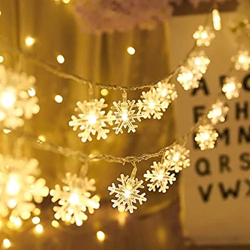 Adispotg Lichterketten, 20ft 40 LED batteriebetriebene Lichterketten, 2 Beleuchtungsmodi, Dekoration für Innenbeleuchtung im Fr1eien, Schlafzimmer, Hochzeit, Geburtstag