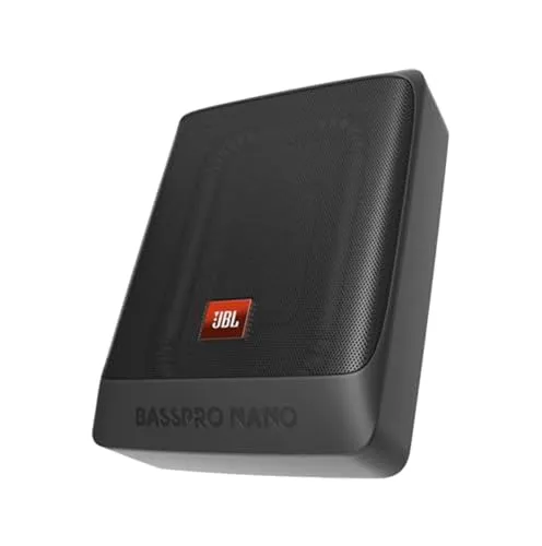 BassPro Nano Aktivsubwoofer - 6'' x 8'' (152mm x 203mm) Subwoofer mit 100 W RMS Leistung, ideal für kraftvollen Bass im Auto und optimalen Klanggenuss.