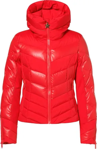 Goldbergh Women's Abisso Ski Jacket - Skijacke Gr 40 rot - Damen Skijacken, moderne Daunenfüllung, wasserdicht und winddicht, ideal für Ski und Snowboard, mit Schneefang und Kapuze für optimalen Schutz.