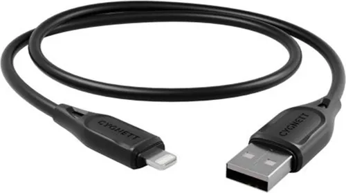 CYGNETT, Lightning / USB-A Ladekabel 2,4A 12W Essentials 1m, Schwarz