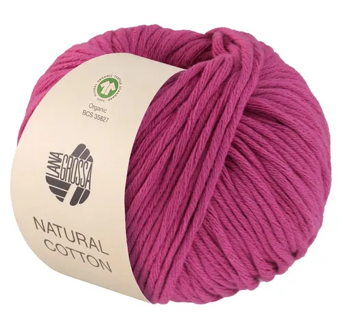 LANA GROSSA NATURAL COTTON Häkelwolle, 80 m (Bio-Baumwollgarn in Millefili-Zwirnung), 50 g