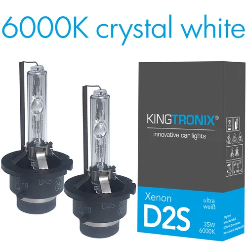 D2S XENON Brenner 6000K für BMW E81 E87 E46 E39 E60 E61 E63 E64 E38 E83 E53 E85 - Lampen für BMW-Modelle, 6000K Kaltweiß, CAN-Bus-kompatibel und bis zu 3000 Stunden Lebensdauer für optimale Sicht und Sicherheit.
