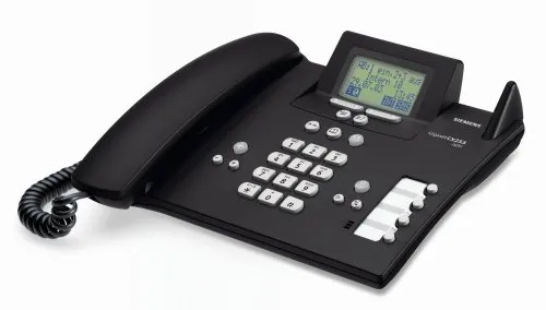 Siemens Gigaset CX253 ISDN, schnurlos erweiterbares ISDN-Komfort Telefon mit integriertem Anrufbeantworter, schwarz