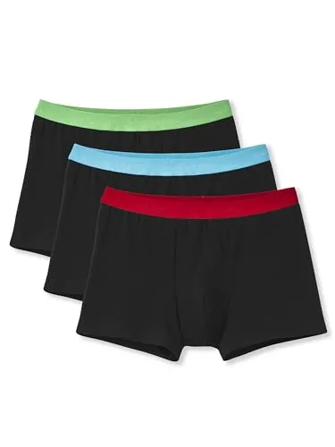 Calida Natural Benefit Boxer Rot/Grün - Baumwolle für Herren - Herrenunterhosen mit optimalem Komfort, gefertigt aus 94% Baumwolle und 6% Elasthan für maximale Bewegungsfreiheit und angenehmes Tragegefühl den ganzen Tag.