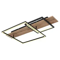 GLOBO LIGHTING Deckenleuchte VANNI - Moderne Deckenleuchte mit Memoryfunktion und fest integriertem LED-Modul, ideal für stilvolle Räume mit warmweißem Licht.