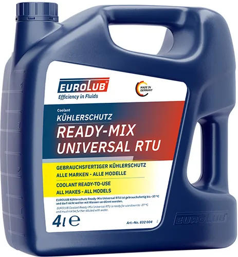 Eurolub Frostschutz KÜHLERSCHUTZ READY-MIX UNIVERSAL RTU 832004 - Hochwertiger Frostschutz für Autos, sofort einsatzbereit und bietet optimalen Kühlen und Schutz bei extremen Temperaturen.
