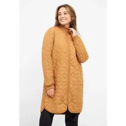 Ilse Jacobsen Padded Quilt Coat ART06 Cashew 36 - Stylischer, winddichter Steppmantel mit leichter Wattierung und praktischem 2-Wege-Reißverschluss für optimalen Tragekomfort.