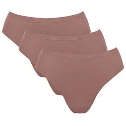 sloggi Slip GO Daily Cotton Tai 3P - Bequemer 3er Pack mit Glanzeffekt - Funktionsunterwäsche aus GOTS-zertifizierter Baumwolle, ideal für jeden Tag. Der flache Elastikbund sorgt für einen modernen Look und höchsten Tragekomfort.