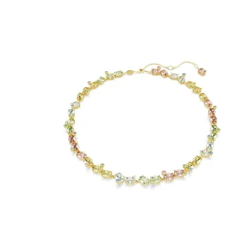 Swarovski Edelstein-Tennis-Halskette 5714836 Multicolour - Ketten für Damen, elegante Halskette mit verstellbarer Länge von 38-45 cm und funkelnden Edelsteinen für einen glamourösen Look.