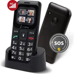 Olympia Mobiltelefon BELLA+ Großtasten schwarz – Einfach und Bedienerfreundlich - Das Olympia Mobiltelefon BELLA+ mit großen Tasten ist ideal für Senioren. Es bietet eine benutzerfreundliche Bedienung und klare Anzeige für müheloses Telefonieren.