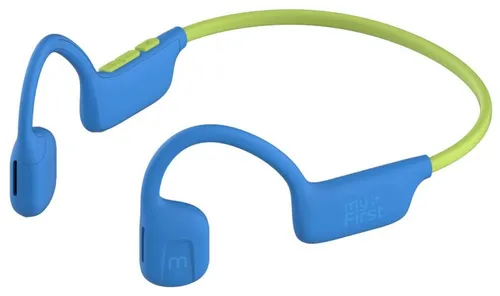 myFirst AirWaves Wireless Kopfhörer für Kinder - Kabellose Kinderkopfhörer in Blau, ideal für Kinder ab 6 Jahren, mit sicherem Tragekomfort und hervorragendem Sound.