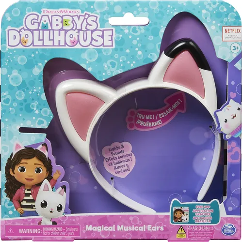 Spin Master Puppenhaus 6060413 Gabby's Dollhouse - Gabby's Magical Music Ears - Puppenhäuser mit magischen Ohren für interaktives Spielen, aktiviert Soundeffekte und Lieder der beliebten TV-Serie.