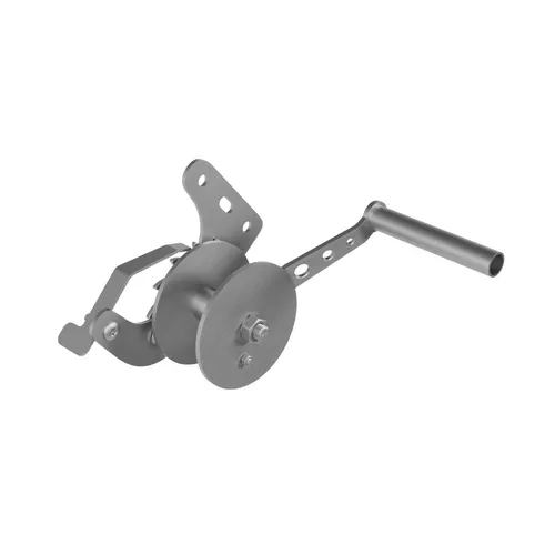 QLS Grill Handwinde aus Edelstahl für Seil oder Kette - Sonstiges Grillzubehör – Robuste Edelstahl-Handwinde für präzise Rosthöhenverstellung, ideal für Grillmeister, 100% rostfrei und leichtgängig dank Bronze-Gleitlagern.