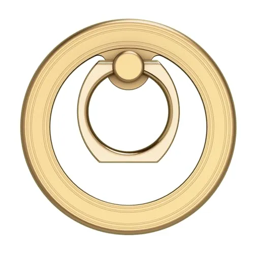 IDEAL OF SWEDEN MagSafe Ringhalterung Gold - Schlankes Design Für Sicheren Halt, 100 % Zinklegierung, Tierfreie Materialien, Kompatibel Mit MagSafe iPhones Und Hüllen - Einfache Befestigung