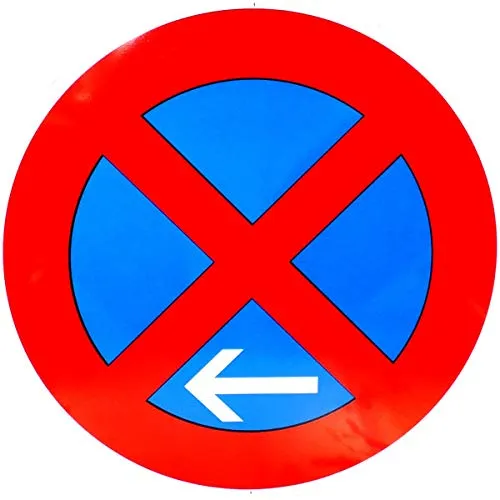 ORIGINAL Verkehrszeichen 283-11 * Absolutes Halteverbot Ende Linksaufstellung * Verkehrsschild Schild Schilder Strassenschild StVO links Verbotsschild Straßenzeichen mit RAL Gütezeichen
