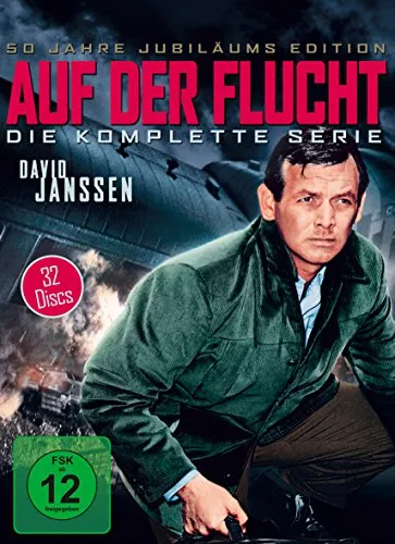 Auf der Flucht - Die komplette Serie (32 Discs) - Packende Krimiserie auf 32 Discs, ideal für Serienliebhaber und Spannungssuchende, freigegeben ab 12 Jahren.
