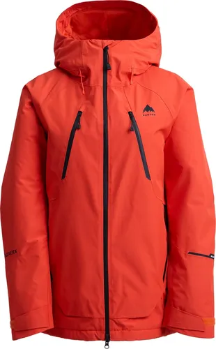 BURTON Damen GORE-TEX Reserve 2L Insulated Jacke - Fiesta Red, Größe L - Die BURTON GORE-TEX Reserve 2L Insulated Jacke für Damen in Fiesta Red bietet optimalen Wetterschutz und Wärme für kalte Tage. Mit zahlreichen Taschen und Belüftungsöffnungen ist sie ideal für jedes Abenteuer im Schnee.