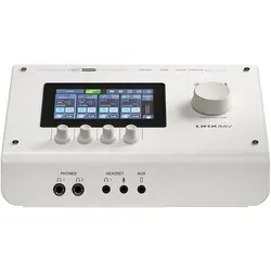 Yamaha URX44V W - Digitales Audio-Interface mit DSP und 4,3”-Touchscreen - Erleben Sie das Yamaha URX44V W, ein kompaktes digitales Audio-Interface mit DSP und einem benutzerfreundlichen 4,3”-Touchscreen. Ideal für kreative Profis, die hochwertige Aufnahmen und einfache Bedienung schätzen.