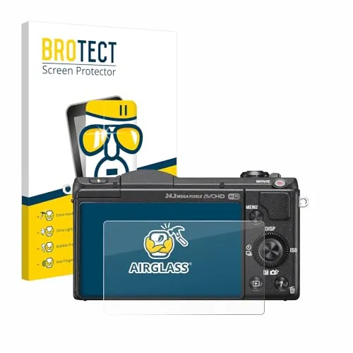BROTECT Schutzglas für Sony Alpha 5100 (DSLR-A5100) Schutzfolie Made in Germany Panzer Folie Glas Displayschutz [Kratzfest 9H, Anti-Fingerprint]