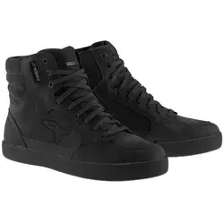Alpinestars J-6 wasserdichte Schuhe - Schwarz - 8 US - Motorradstiefel mit 100% wasserdichter Membran und ergonomischem Sprunggelenkschutz für optimalen Komfort und Sicherheit bei jedem Wetter.