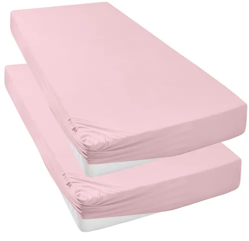 Spannbettlaken OTTO HOME "Strawberry in Gr. 90x200, 140x200 oder 180x200 cm", rosa, B:90cm L:200cm