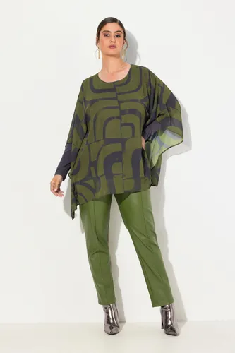 Ulla Popken Tunika – Doppellagig, Oversized & Modisch - Klassische Tuniken in grün mit gemustertem Design, ideal für einen lässigen Look. Aus hochwertigem, pflegeleichtem Material für optimalen Tragekomfort.
