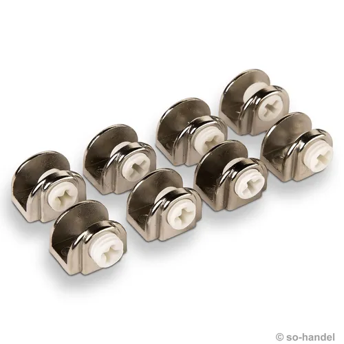 Glasbodenhalter A48 Glasbodenträger Bodenhalter Fachbodenhalter Glashalter 8 x