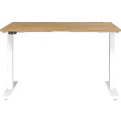 Germania Schreibtisch Jet, elektrisch höhenverstellbar, weiß, 120 x 72-120 x 80cm - Kinderschreibtisch mit elektrischem Antrieb, ideal für ergonomisches Arbeiten und individuelles Anpassung an jede Körpergröße. Hochwertige Verarbeitung und Made in Germany.