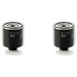 2x Ölfilter MANN-FILTER W 712/52 für VW Seat Skoda Audi Polo II Vento Ibiza Inca
