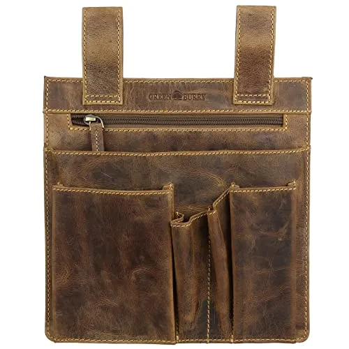 Greenburry Werkzeugtasche Vintage Leder Toolbag 1548-25 - Werkzeugkoffer aus hochwertigem Vintage-Leder, robust und stilvoll, ideal für Handwerker und Hobbybastler.