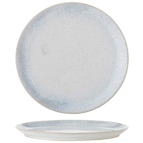 Bloomingville Paula Teller, Blau, Steingut - Speiseteller aus Steingut mit einzigartiger Glasur in blauen Nuancen, ideal für stilvolle Abendessen. Jedes Stück ist ein Unikat und verkörpert skandinavisches Design.