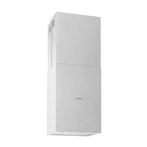 Klarstein Structura Inselabzugshaube - Dunstabzugshaube mit 3 Leistungsstufen und 641 m³/h Luftumwälzung, ideal für große Kücheninseln. Integrierte LED-Beleuchtung sorgt für optimale Sicht beim Kochen.