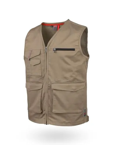 WÜRTH MODYF Arbeitsweste Stretch X – Bequeme Herren Arbeitsweste in Größe S - Funktionsjacke für Handwerk & Industrie, elastisch und komfortabel mit 9 Taschen für optimalen Stauraum und E-Care Handytasche zum Schutz vor Strahlen.