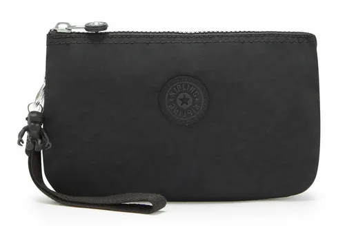 Kipling Creativity XL Geldbörse - Extra große Beutel und Etuis in Black Noir - Zubehör mit leichtgewichtigem Design aus 100 % Polyamid und einem einzigartigen Silikon-Roboteraffen als Anhänger.
