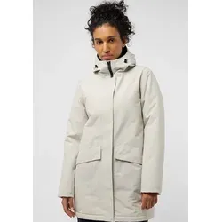 Jack Wolfskin Damen Tempelhof W Coat, Seal, M EU - Funktionsjacke für Damen, atmungsaktiv und wasserdicht, ideal für kalte Wintertage mit recyceltem Material
