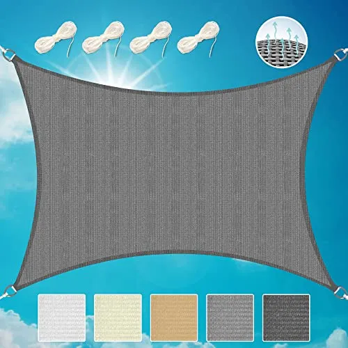 Sol Royal Sonnensegel rechteckig 2x3m - Atmungsaktiver UV-Schutz - Sonnenschutz für Balkon, Terrasse und Garten. Das 100% Polyethylen Sonnensegel ist reißfest, wetterfest und sorgt für optimale Luftzirkulation.