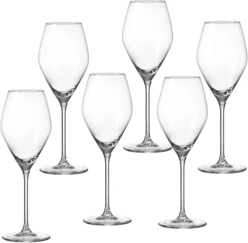 Ritzenhoff & Breker Weißweingläser-Set Salsa, 6-teilig - Elegantes Set mit 6 Weißweingläsern (je 340 ml, 22 cm hoch) aus hochwertigem, spülmaschinenfestem Glas – ideal für gesellige Abende.
