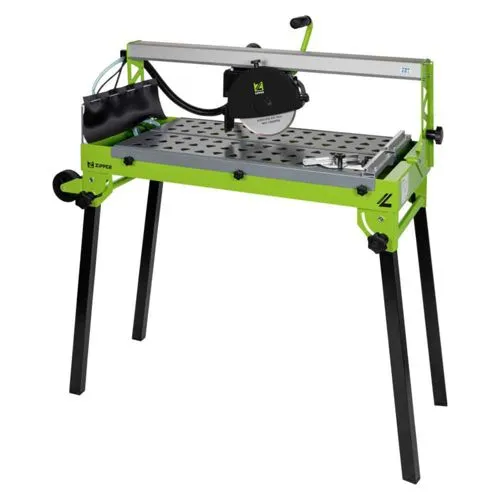 Zipper ZI-FS200-720 Fliesenschneider 200mm 230V - Schneidwerkzeuge: Hochleistungs-Fliesenschneider mit Ø200 mm Diamantscheibe für präzise, saubere Schnitte und einfache Mobilität durch klappbare Füße und Transporträder.