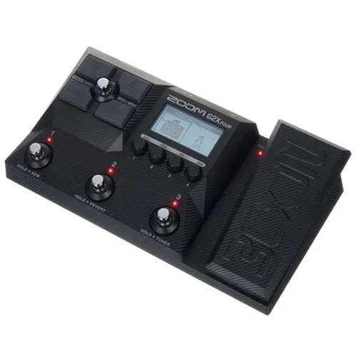 Zoom G2X FOUR - Kompaktes Gitarren-Multi-Effekt-Pedal - Tees - Robuste Konstruktion und leichtes Design für ideale Qualität und vielseitige Klangerzeugung.
