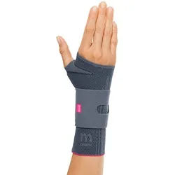 medi Manumed active Handgelenkbandage rechts - Größe IV, silber - Bandage für Handgelenk, stabilisiert bei Verletzungen und Arthrose. Hochwertiges, atmungsaktives Material sorgt für Komfort und effektive Kompression.