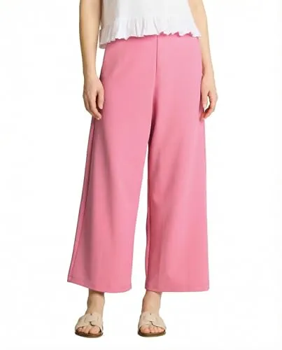 TOM TAILOR Denim High Waist Culotte Hose - Moderne High Waist Culotte Hose in Unifarben mit praktischen Eingriffstaschen. Ideal für Freizeit und besondere Anlässe. Der weiche Polyester sorgt für Komfort, während der Elasthananteil optimale Bewegungsfreiheit bietet.